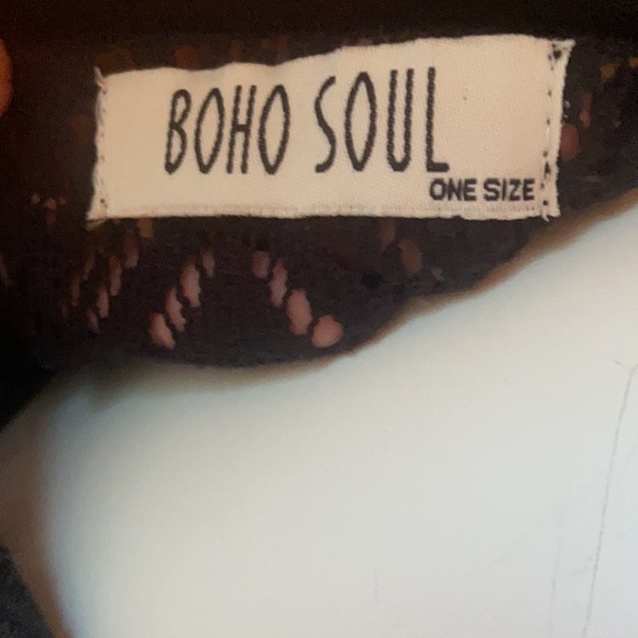 Tribal black see through beach coverup - Picture 4 of 4